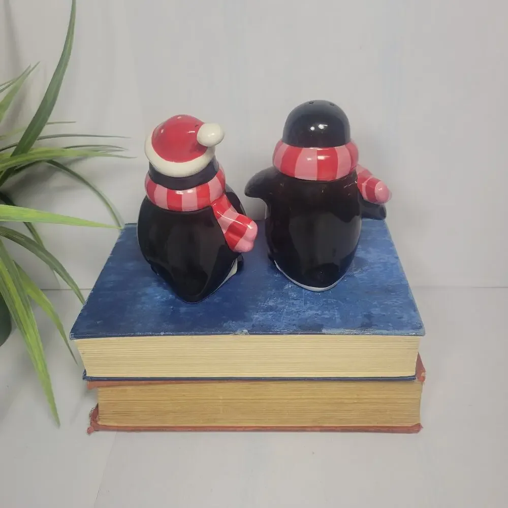 Sweet set of Penguin Salt and Pepper Shakers, Target Sledding Hill